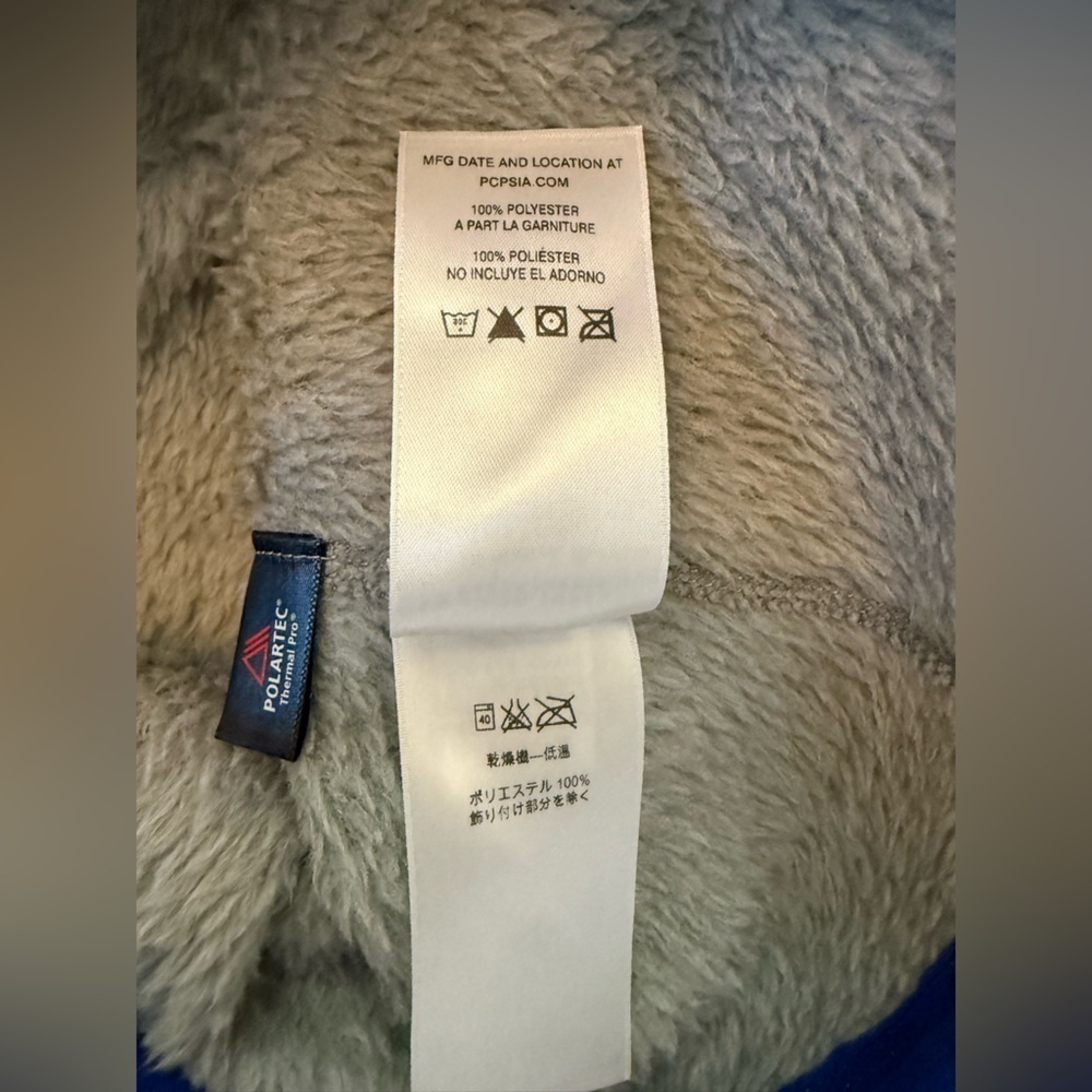 Patagonia Polartec Thermal Pro Womens Jacket Gray Blue Sweater Pullover XXS - Picture 4 of 9